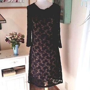 NWT Coldwater Creek Black Lace Dress